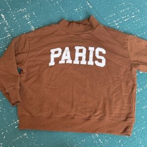 Anthropologie Brown 'Paris' Turtleneck Sweater